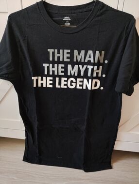 Black 'The Man The Myth The Legend' Graphic Tee